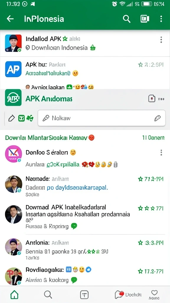 apinaga - Screenshot menunjukkan karakter unik yang tersedia di APINAGA.